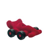 Jucarie cauciuc natural Masina curse Modena, 14 cm, rosie, Rubbabu