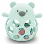 Jucarie de dentitie si zornaitoare, Bocioland, BPA Free, Teddy Bear Mint - 1