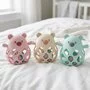 Jucarie de dentitie si zornaitoare, Bocioland, BPA Free, Teddy Bear Mint - 12