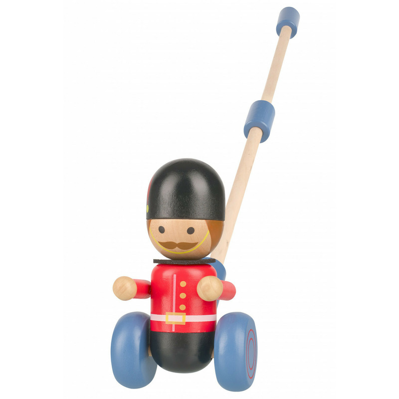 Jucarie de impins soldat londonez, orange tree toys