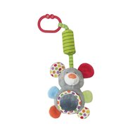 Lorelli Toys - Jucarie carucior Soricel 13 cm, Cu clopotel, Cu oglinda din Plus