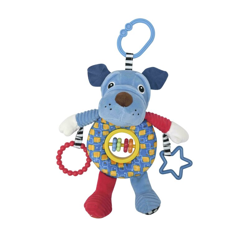 Jucarie Volan Pentru Carucior 4 Lorelli Toys - Jucarie carucior Catelus Cu activitati, 24 cm din Plus