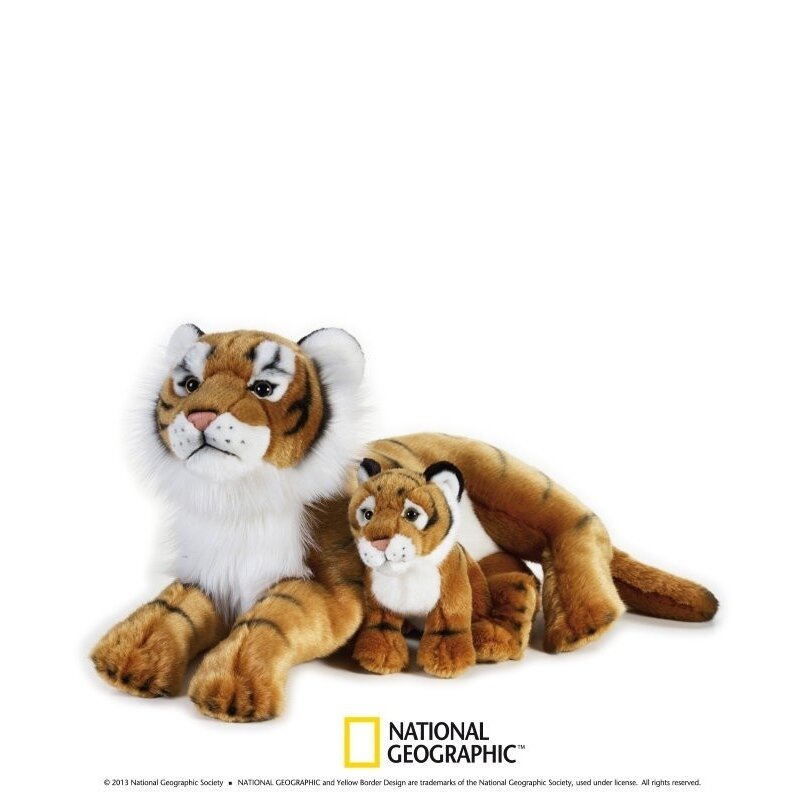 Jucarie De Plus Lup 22 Jucarie din plus National Geographic Tigru cu pui 48cm