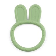 Jucarie dentitie, Petite&Mars, Iepuras, Moale, Efect calmant al gingiilor, Silicon, Fara BPA, 0 luni+, Verde