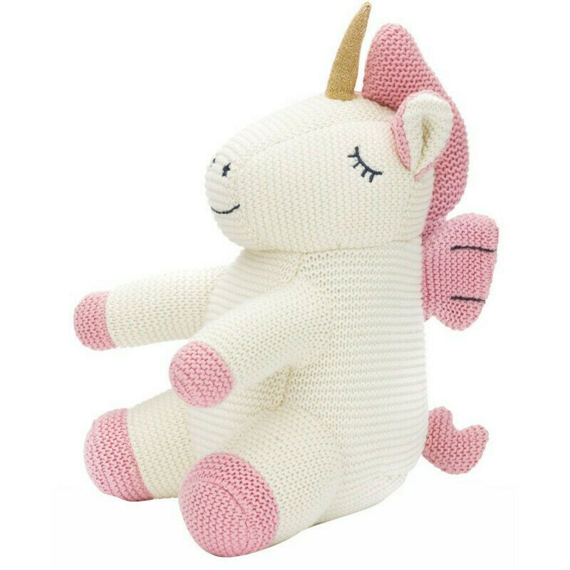 Jucarie moale Unicorn crosetat 33 cm Fillikid