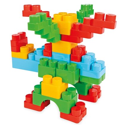 Pilsan - Set de constructie Cuburi Jumbo Blocks,  In cutie, 166 piese