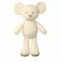 Jucarie plus bebelusi, Nattou, Cuddly Mouse, 24 cm, Material moale si pufos, Stimuleaza simtul tactil si motricitatea fina, Prieten de joaca si mangaiere, 0 luni+, Bej