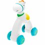 Jucarie push-go, Chicco, Cal, Cu roti, Design colorate si atragator, Emite sunete la utilizare, 12-36 luni, 18 x 11 x 26 cm, Alb - 1