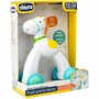 Jucarie push-go, Chicco, Cal, Cu roti, Design colorate si atragator, Emite sunete la utilizare, 12-36 luni, 18 x 11 x 26 cm, Alb - 2