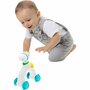Jucarie push-go, Chicco, Cal, Cu roti, Design colorate si atragator, Emite sunete la utilizare, 12-36 luni, 18 x 11 x 26 cm, Alb - 3