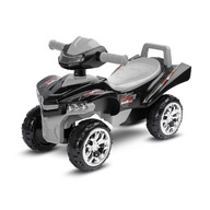 Toyz - Vehicul de impins Mini Raptor 2 in 1, Cu sunete si lumini, Cu spatiu pentru depozitare, 60 x 32 x 42 cm, Gri