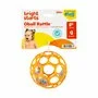 Jucarie zornaitoare, Oball, 29 orificii, Fara BPA, PVC, latex sau ftalati, 10 cm, 0 luni+, Portocaliu - 10