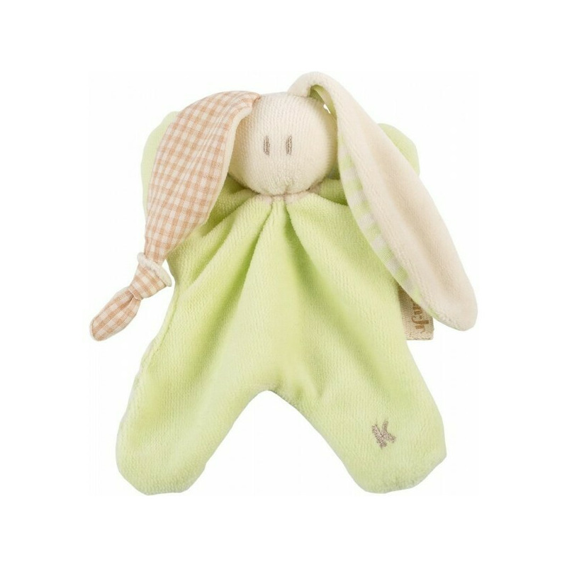 Jucarie zornaitoare textila din bumbac organic - keptin jr - little toddler lime
