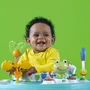 Jumper interactiv, Bright Starts, Playful Pond 2 in 1, Scaun rotativ 360, Inaltime reglabila in 3 pozitii, Cu sunete si lumini, Cu 7 jucarii, Cu trambulina detasabila, 88x88 cm, 12 luni+, Multicolor - 11