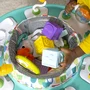 Jumper interactiv, Bright Starts, Playful Pond 2 in 1, Scaun rotativ 360, Inaltime reglabila in 3 pozitii, Cu sunete si lumini, Cu 7 jucarii, Cu trambulina detasabila, 88x88 cm, 12 luni+, Multicolor - 15