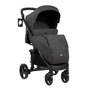 KikkaBoo - Carucior multifunctional, 3 in 1, Madrid, 0-15 kg, Landou intarit si salteluta moale, Cu geanta de mamici, Protectie picioare pentru carucior si landou, Husa ploaie, Suport pahar, Negru - 2