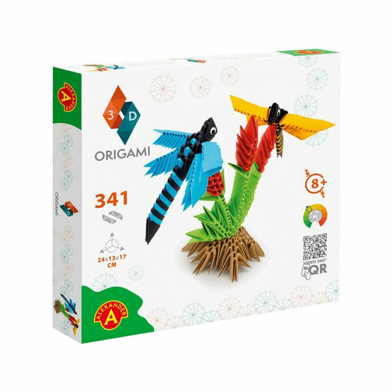 Alexander toys - Kit Origami 3D Libelule +8 ani, Alexander Games
