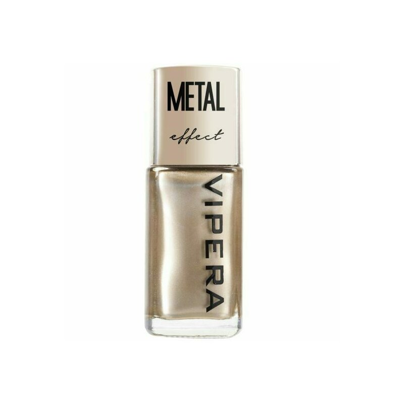 Lac de unghii metal effect, vipera, nr 931, gold, cu efect de oglinda, 10ml