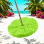 Leagan, Dice, Monkey Swing, Rotund, Cu franghie PP, Cu inaltime reglabila pana la 240 cm, 3 ani+, Limegreen - 2