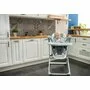 Lorelli - Scaun de masa Multifunctional Ventura Pliabil, 2 in 1, Cu melodii, Cu leganare Frosty Stars, Verde - 9