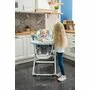 Lorelli - Scaun de masa Multifunctional Ventura Pliabil, 2 in 1, Cu melodii, Cu leganare Frosty Stars, Verde - 10