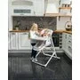 Lorelli - Scaun de masa Multifunctional Ventura Pliabil, 2 in 1, Cu melodii, Cu leganare Frosty Stars, Verde - 11