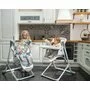 Lorelli - Scaun de masa Multifunctional Ventura Pliabil, 2 in 1, Cu melodii, Cu leganare Frosty Stars, Verde - 14