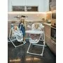 Lorelli - Scaun de masa Multifunctional Ventura Pliabil, 2 in 1, Cu melodii, Cu leganare Frosty Stars, Verde - 17