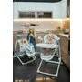 Lorelli - Scaun de masa Multifunctional Ventura Pliabil, 2 in 1, Cu melodii, Cu leganare Frosty Stars, Verde - 18