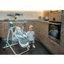 Lorelli - Scaun de masa Multifunctional Ventura Pliabil, 2 in 1, Cu melodii, Cu leganare Frosty Stars, Verde - 24
