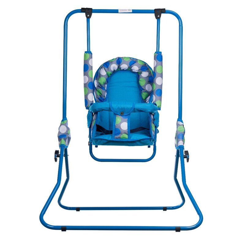 Top kids - leagan dots pliabil, spatar reglabil din metal, 107x72 cm, albastru