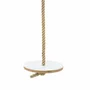 Leagan tip disc din lemn, alb @ leg&go - 2