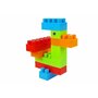 Lean toys - Blocuri de constructie, Set 86 piese, Cu plasa cu fermoar si maner, Multicolor - 4