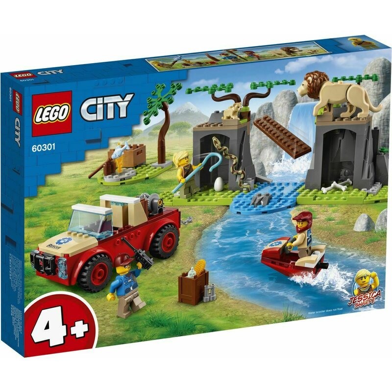 Lego - CITY MASINA DE TEREN PENTRU SALVAREA ANIMALELOR SALBATICE 60301