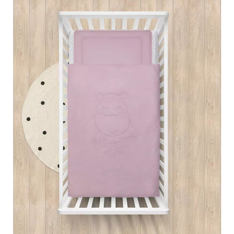 Lenjerie cu umplutura animals&love hippo a001