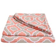 Somnart - Lenjerie de pat bumbac polycotton, , pentru pat de 2 persoane (2 fete perne 50x70, cearceaf pat 240x240, cearceaf pilota 180x200), Iris
