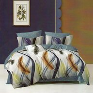 Somnart - Lenjerie de pat finet 6 piese, cearceaf pat clasic, cearceaf pilota 200x230, 2 fete perna 50x70, 2 fete perna 70x70, Extra, Model Pene Delicate