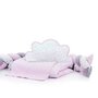 MyKids - Lenjerie 8 piese,  Cu baldachin, din Bumbac, 120x60 cm, Gri/Roz - 5