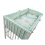 Lenjerie MyKids Teddy Toys Turquoise 4+1 Piese M2 140x70 - 3