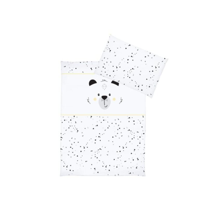 Klups - Lenjerie 3 piese Funny Teddy Bear din Bumbac, 135x100 cm