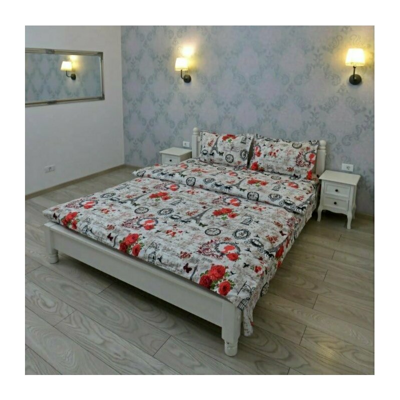 Somnart - lenjerie pentru 2 persoane ultrasleep xxl, bumbac 100%, model paris