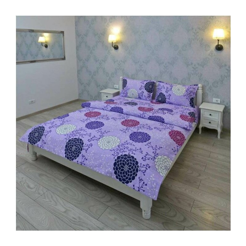 Somnart - lenjerie pentru 2 persoane ultrasleep xxl, bumbac 100%, mov