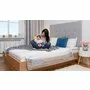 Protectie laterala pat, Lionelo, Eva, Cu buzunar accesorii, 150x35 cm, Conform cu standardul european de securitate BS7072, Bej - 11