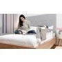 Protectie laterala pat, Lionelo, Eva, Cu buzunar accesorii, 150x35 cm, Conform cu standardul european de securitate BS7072, Bej - 13