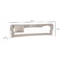 Protectie laterala pat, Lionelo, Eva, Cu buzunar accesorii, 150x35 cm, Conform cu standardul european de securitate BS7072, Bej - 5