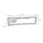 Protectie laterala pat, Lionelo, Eva, Cu buzunar accesorii, 150x35 cm, Conform cu standardul european de securitate BS7072, Gri - 5