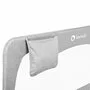 Protectie laterala pat, Lionelo, Hanna, Cu buzunar accesorii, 150x66 cm, Conform cu standardul european de securitate BS7072, Gri - 11