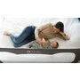 Protectie laterala pat, Lionelo, Hanna, Cu buzunar accesorii, 150x66 cm, Conform cu standardul european de securitate BS7072, Gri - 17