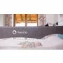 Protectie laterala pat, Lionelo, Hanna, Cu buzunar accesorii, 150x66 cm, Conform cu standardul european de securitate BS7072, Gri - 18