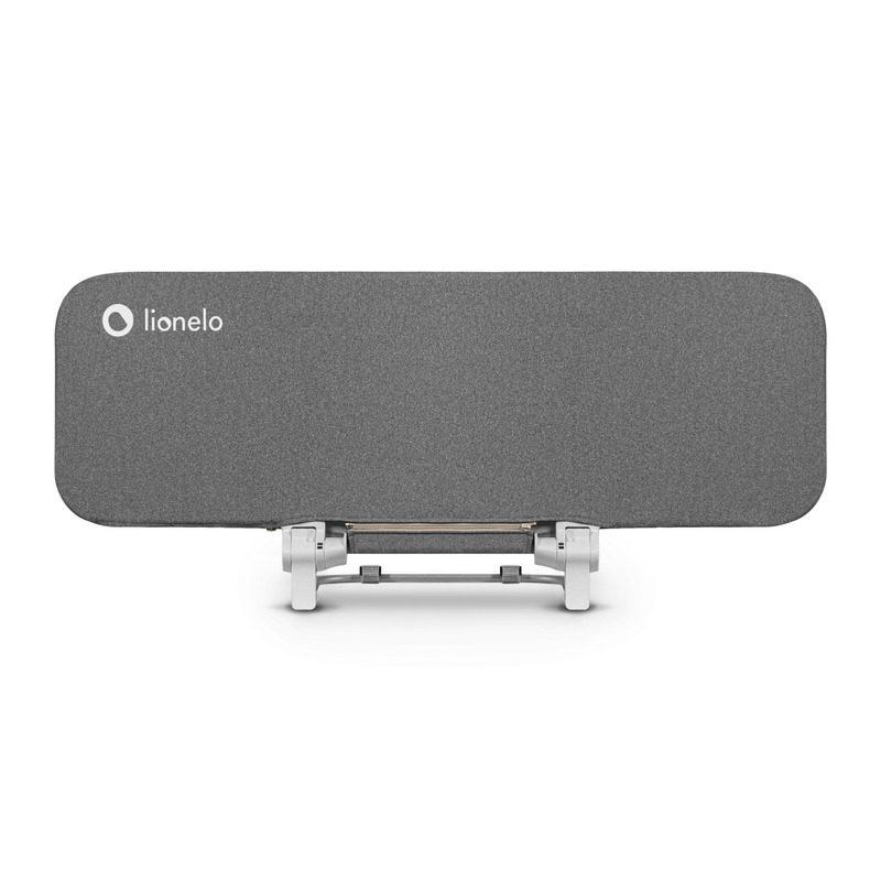 Lionelo - bariera de protectie pentru pat lora, pliabila, sistem de blocare standsafe, geanta de transport inclusa, 105 x 45 cm, gri